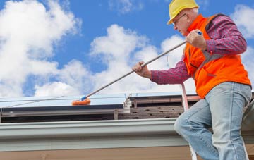 Over Langshaw soft wash roof cleaning